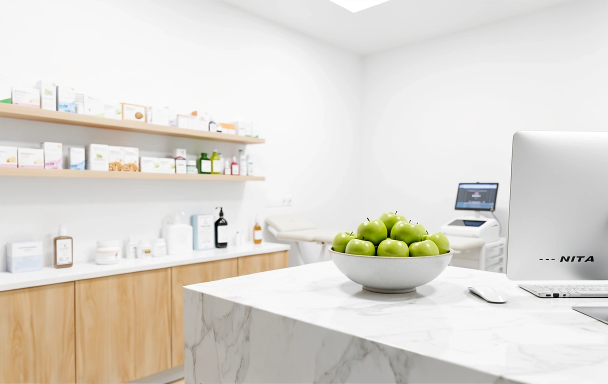 Interiér poradne NutriHealth v Nitre